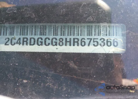 2017 Dodge Grand Caravan Sxt from USA, damaged, VIN 2C4RDGCG8HR675366